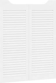 vidaXL Πόρτες Swing Λευκό 100 x 40 cm Μασίφ Ξύλο Πεύκου