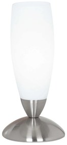 Επιτραπέζιο Φωτιστικό - Πορτατίφ 82305 Silver - White Slim Eglo Metal, Glass