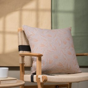 Μαξιλάρι Διακοσμητικό (Με Γέμιση) Padova 15 Orange Teoran 50X50 Βαμβάκι-Πολυέστερ