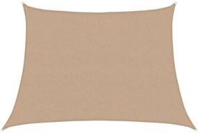 vidaXL Πανί Σκίασης Taupe 4/5 x 3 μ. από HDPE 160 γρ./μ²