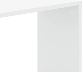 Βιβλιοθήκη 5 Επιπέδων Λευκή 45 x 23,5 x 162,5 εκ. Επεξεργ. Ξύλο - Λευκό