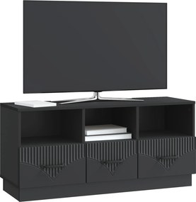 vidaXL Ντουλάπι TV 102 x 34,5 x 47 cm Μαύρο Επεξεργασμένο Ξύλο