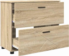 vidaXL Ντουλάπι Μπάνιου με συρτάρι Δρύς Sonoma 76,5 x 35 x 64 εκ