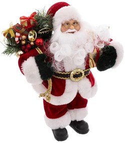 Χριστουγεννιάτικος Άγιος Βασίλης (20x13x43) A-S Velvet Santa 128439F