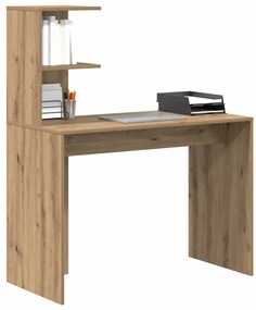 vidaXL Γραφείο artisan δρυς 102 x 50 x 124 εκ. Επεξεργασμένο ξύλο