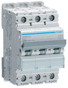 Αυτόματη Ασφάλεια 10Ka C 3x20A NCN320A Hager NCN320A