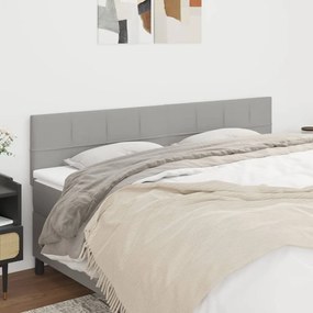 vidaXL Κεφαλάρια Αν. Γκρι 160x5x78/88 εκ. Ύφασμα