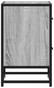 vidaXL Κομοδίνα 2 τεμ. Γκρι Sonoma 40x31x50 εκ. από Επεξεργασμένο Ξύλο