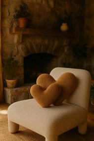 Διακοσμητικό Μαξιλάρι Καφέ TEDDY KALP SMALL 38x33x9