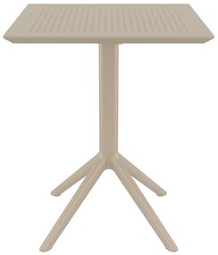 Τραπέζι Πτυσσόμενο SKY Dove Grey PP 60x60x74cm