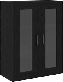 vidaXL Highboard με συρτάρι 2 pcs Μαύρη Οξυά Επεξεργασμένο ξύλο