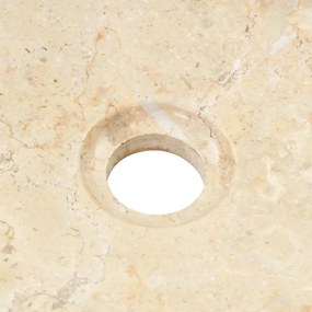 vidaXL Νιπτήρας Κρεμ 40 x 12 εκ. Μαρμάρινος