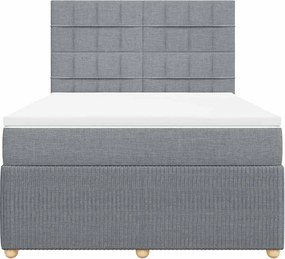 vidaXL Κρεβάτι Boxspring με Στρώμα Αν. Πράσινο 160x200εκ Υφασμάτινο
