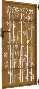 vidaXL Πύλη Κήπου 85 x 200 cm Ατσάλι με Επικάλυψη Πούδρας Κλειδώσιμο
