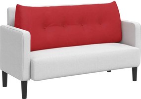 vidaXL Μαξιλάρι Πλάτης Κόκκινο 120 x 24 x 50 εκ ύφασμα