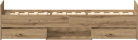 vidaXL Πλαίσιο κρεβατιού χωρίς στρώμα 90x200 εκ. Επεξεργασμένο Ξύλο