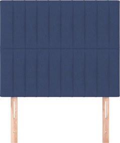 vidaXL Κεφαλάρι Μπλε 90x5x118/128 εκ. Ύφασμα