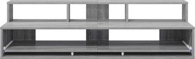 vidaXL Γραφείο Στούντιο Γκρι Sonoma 152 x 42,5 x 36 εκ