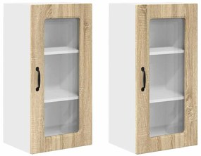 vidaXL Πάνελ πλυντηρίου πιάτων Kalmar 2 pcs Δρύς Sonoma