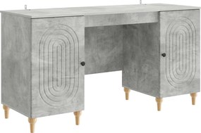 vidaXL Γραφείο Γκρι Σκυροδέματος 142,5 x 50 x 75 εκ.