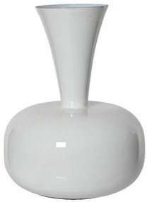 Beauty Home Μεταλλικό Βάζο Λευκό 17 x 23 CM