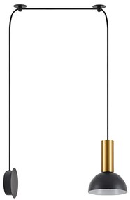 Φωτιστικό Τοίχου Adept Tube 77-8831 50x15x300cm 1xE27 60W Black-Gold Homelighting