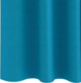 vidaXL Κουρτίνες Μαύρης Ύφανσης με Δαχτυλίδια 2 pcs Τιρκουάζ