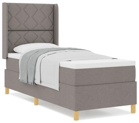 vidaXL Κρεβάτι Box Spring με Στρώμα Ταμπά 80x200 εκ. Υφάσματα