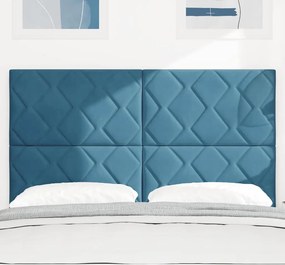 vidaXL Κεφαλάρι Σκούρο Μπλε 160 cm Βελούδο