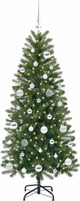 vidaXL Τεχνητό Χριστουγεννιάτικο Δέντρο Πράσινο 150 cm ΠΕ και PVC