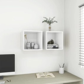 vidaXL Ντουλάπι Τοίχου Λευκό 37 x 37 x 37 εκ. από Επεξ. Ξύλο