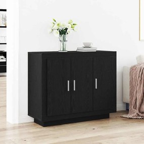 vidaXL Μπουφές Μαύρη Δρυς 92x35x75 εκ. Κατασκευασμένο ξύλο