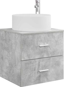 vidaXL Σετ Επίπλων Μπάνιου 5 pcs Γκρι Σκυροδέματος