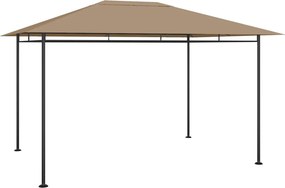 vidaXL Κιόσκι Taupe 384x281x270 εκ. 180 γρ./μ²