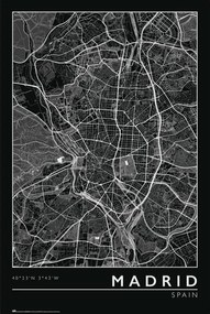 Αφίσα Madrid - City Map, (61 x 91.5 cm)