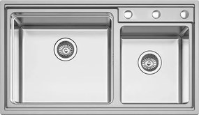 Karag BL709 Satine 86x50 - Ανοξειδωτος Νεροχυτης