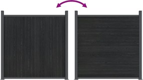 vidaXL Πάνελ Περίφραξης Γκρι 1737 x 186 εκ. από WPC