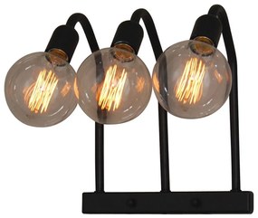 Φωτιστικό Τοίχου - Απλίκα HL-301-W3 77-3124 Hydra Black Homelighting Metal