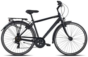 Cambridge 28 Inch 54 cm Men 7SP Rim Brakes Matte blackGreyLegnano