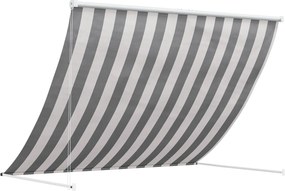vidaXL Αντιανεμικό Γκρι και Λευκό 250 x 150 cm