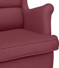 vidaXL πολυθρόνα Wine Red 74x84x100 cm Ύφασμα