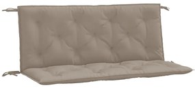 vidaXL Μαξιλάρια Πάγκου Κήπου 2 τεμ. Taupe 120x50x7cm Ύφασμα Oxford