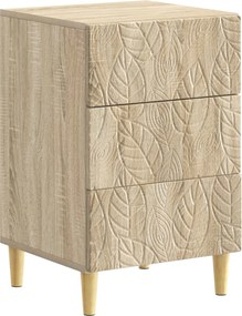 vidaXL Κομοδίνο Sonoma Δρυς 43 x 41 x 66,5 cm Επεξεργασμένο Ξύλο