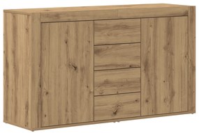 vidaXL Γραφείο Δρυς Επεξεργασμένο ξύλο 120 x 36 x 69 εκ. Πλαϊνό γραφείο
