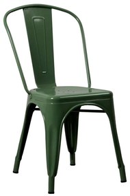 RELIX Καρέκλα, Μέταλλο Βαφή Πράσινο 44x49x84cm