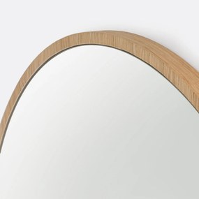 Καθρέφτης με αψίδα, επένδυση δρυς 60x90 εκ., Iodus