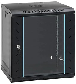 vidaXL Ντουλάπα δικτύου με αποθήκευση Μαύρο 53 x 45 x 60 εκ Ατσάλι