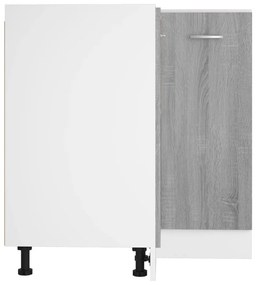 Ντουλάπι Κουζίνας Γκρι sonoma75,5x75,5x81,5εκ. Επεξεργ. Ξύλο - Γκρι