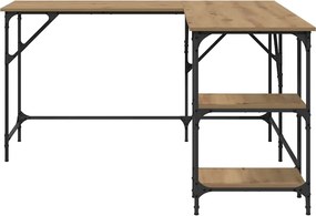vidaXL Γραφείο Artisan Oak Επεξεργασμένο ξύλο 139 x 139 x 75 εκ.
