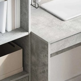 vidaXL Γραφείο Σκυρόδεμα Γκρι 80 x 50 x 76 εκ.